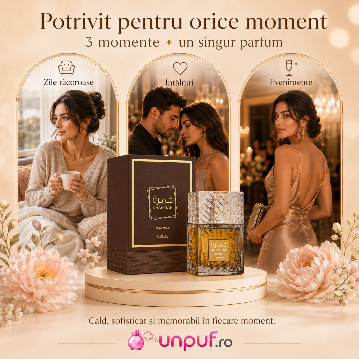 Parfum Khamrah Qahwa Lattafa potrivit pentru zile răcoroase &icirc;nt&acirc;lniri și evenimente
